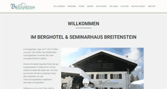 Desktop Screenshot of berghotel-breitenstein.de